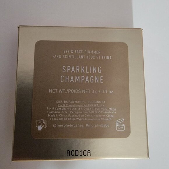 NWT Morphe Limited Edition Eye & Face Shimmer Highlighter, Sparkling Champagne - Picture 7 of 7